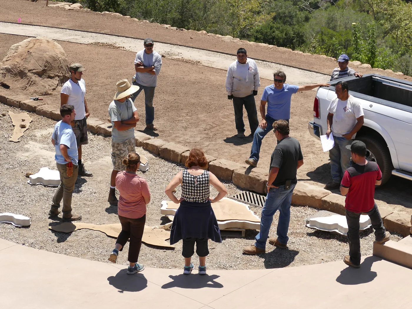 Arrival of Channel Island Sculptures