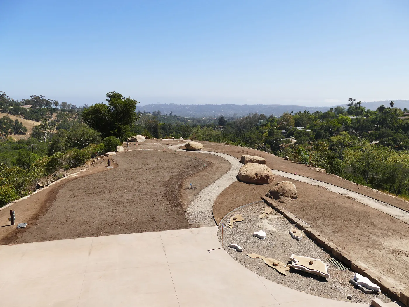 Island View Garden Installation, view looking southwest from Pritzlaff Conservation Center Deck