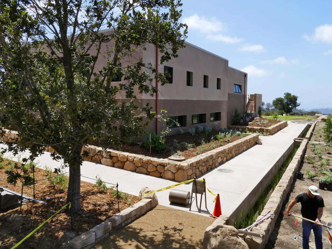 Pritzlaff Conservation Center Construction, Exterior looking southeast