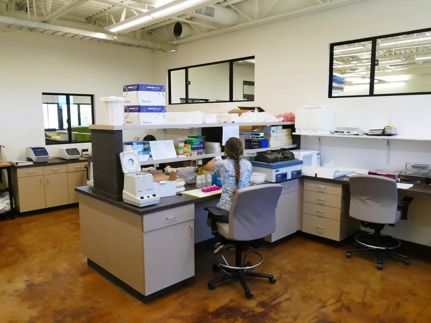 Pritzlaff Conservation Center Construction, looking southeast across wet lab area