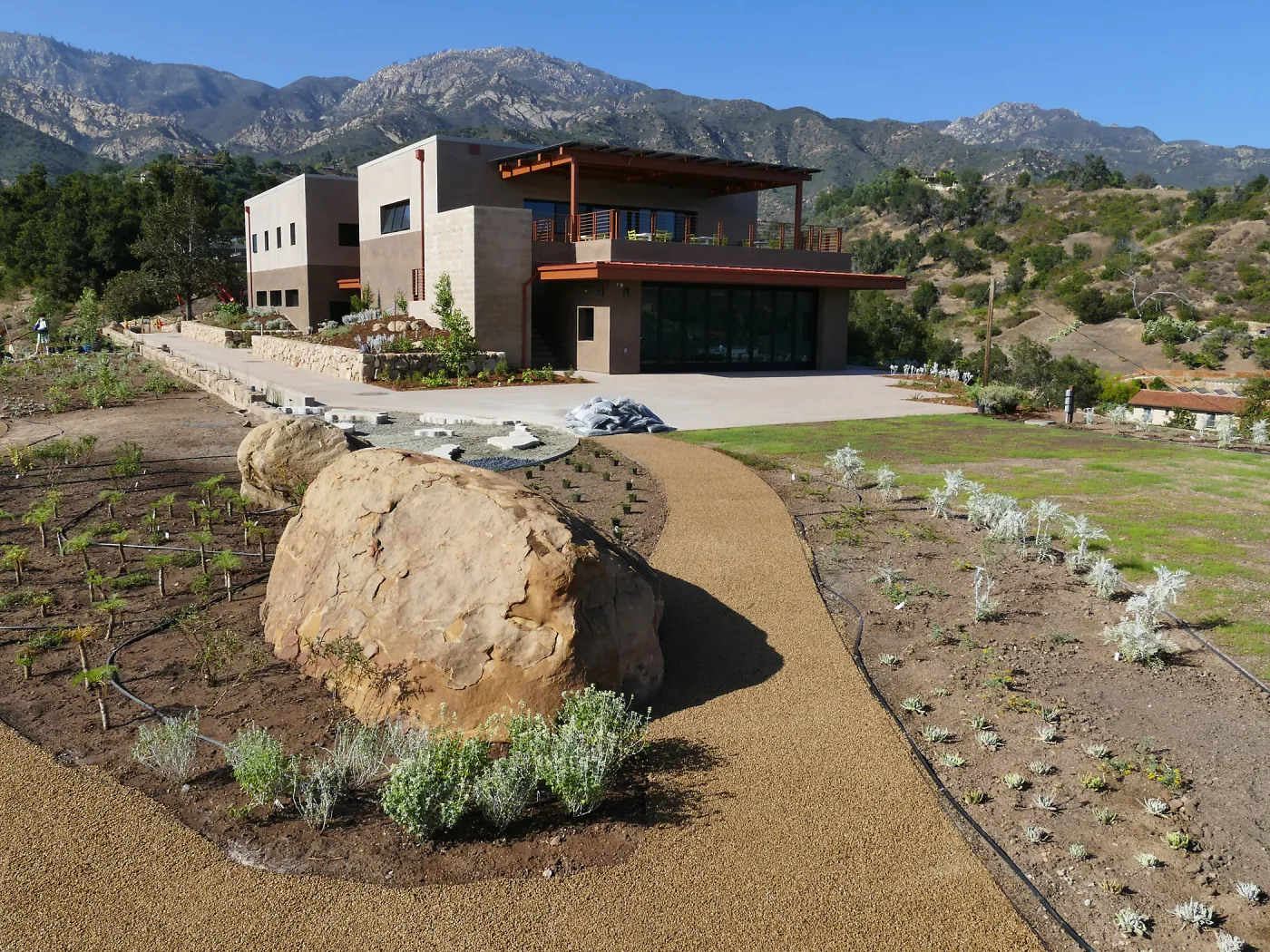Pritzlaff Conservation Center Construction, Exterior looking northeast