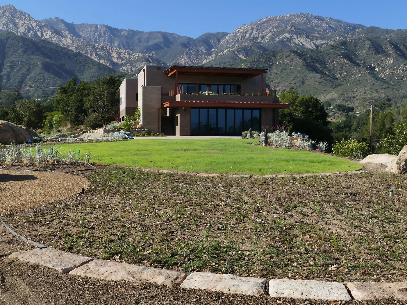 Pritzlaff Conservation Center looking north from the Island View Garden
