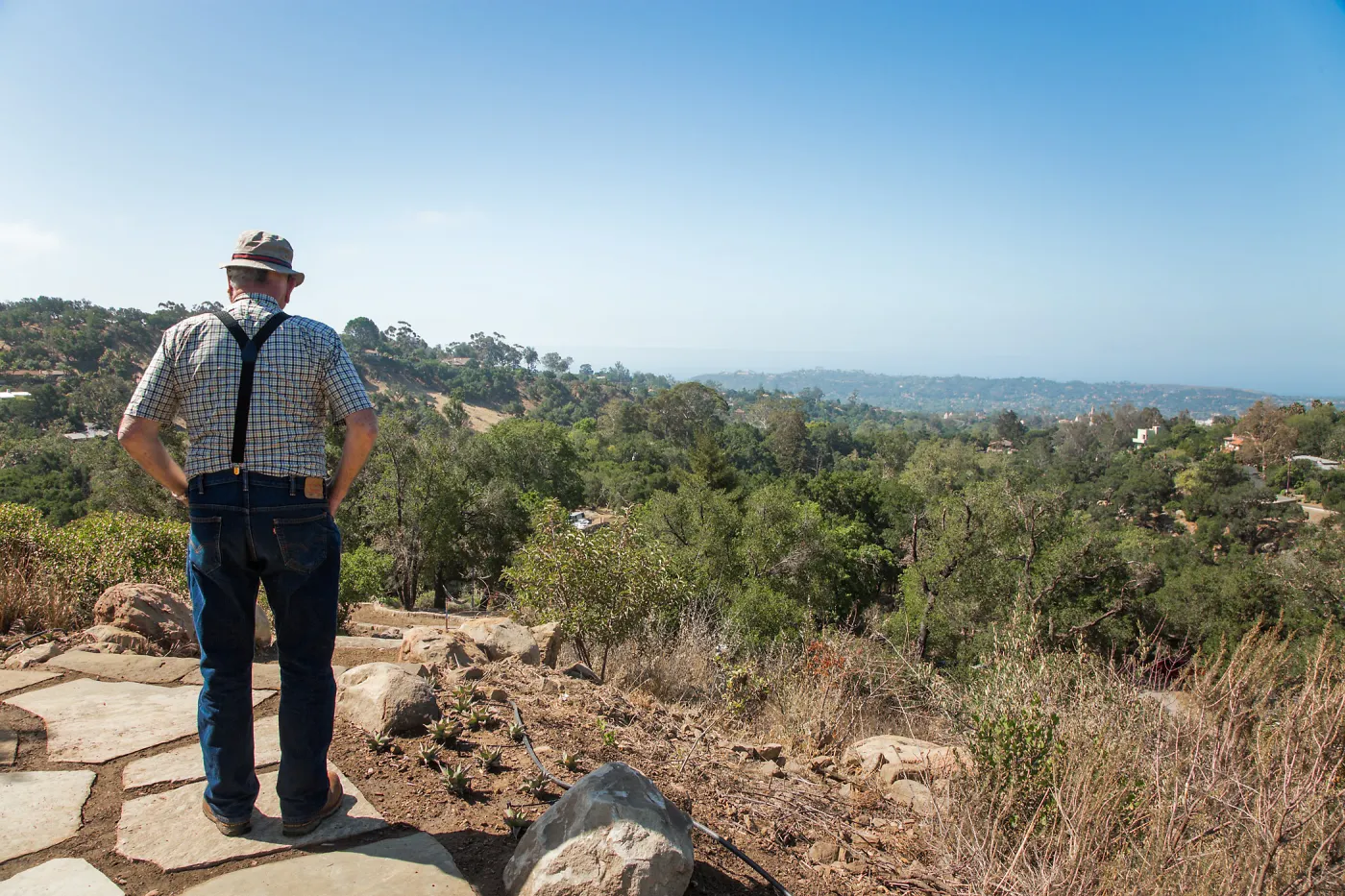 Pritzlaff Conservation Center Ribbon Cutting Celebration, guests exploring the newly planted Island View Garden
