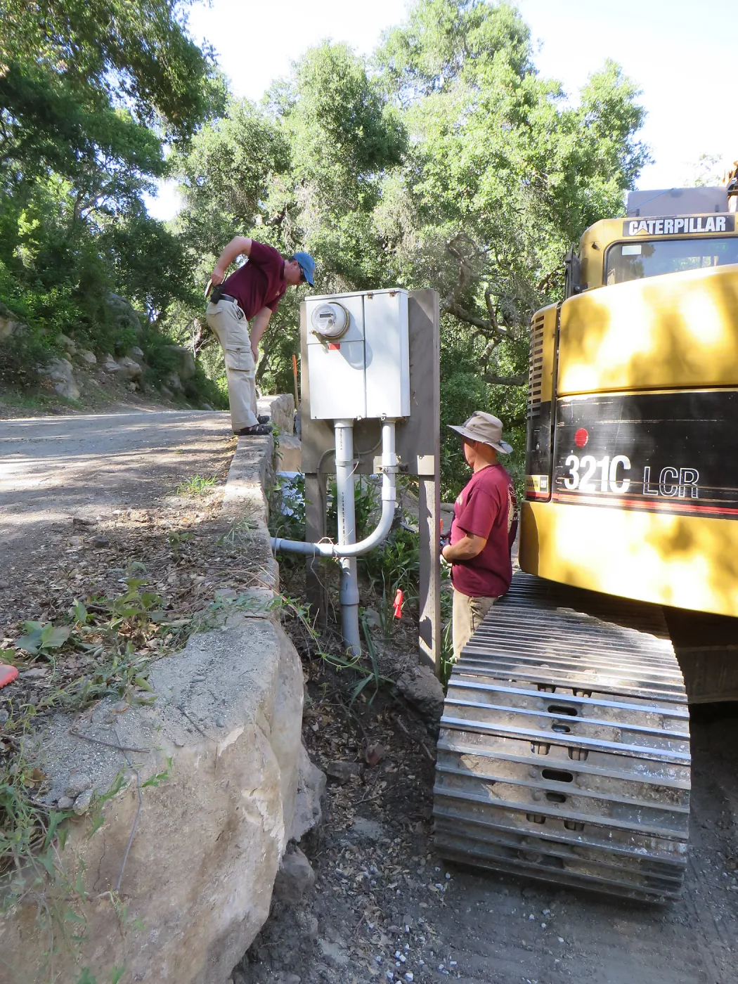 SBBG Sewer work, Mission Cyn Rd