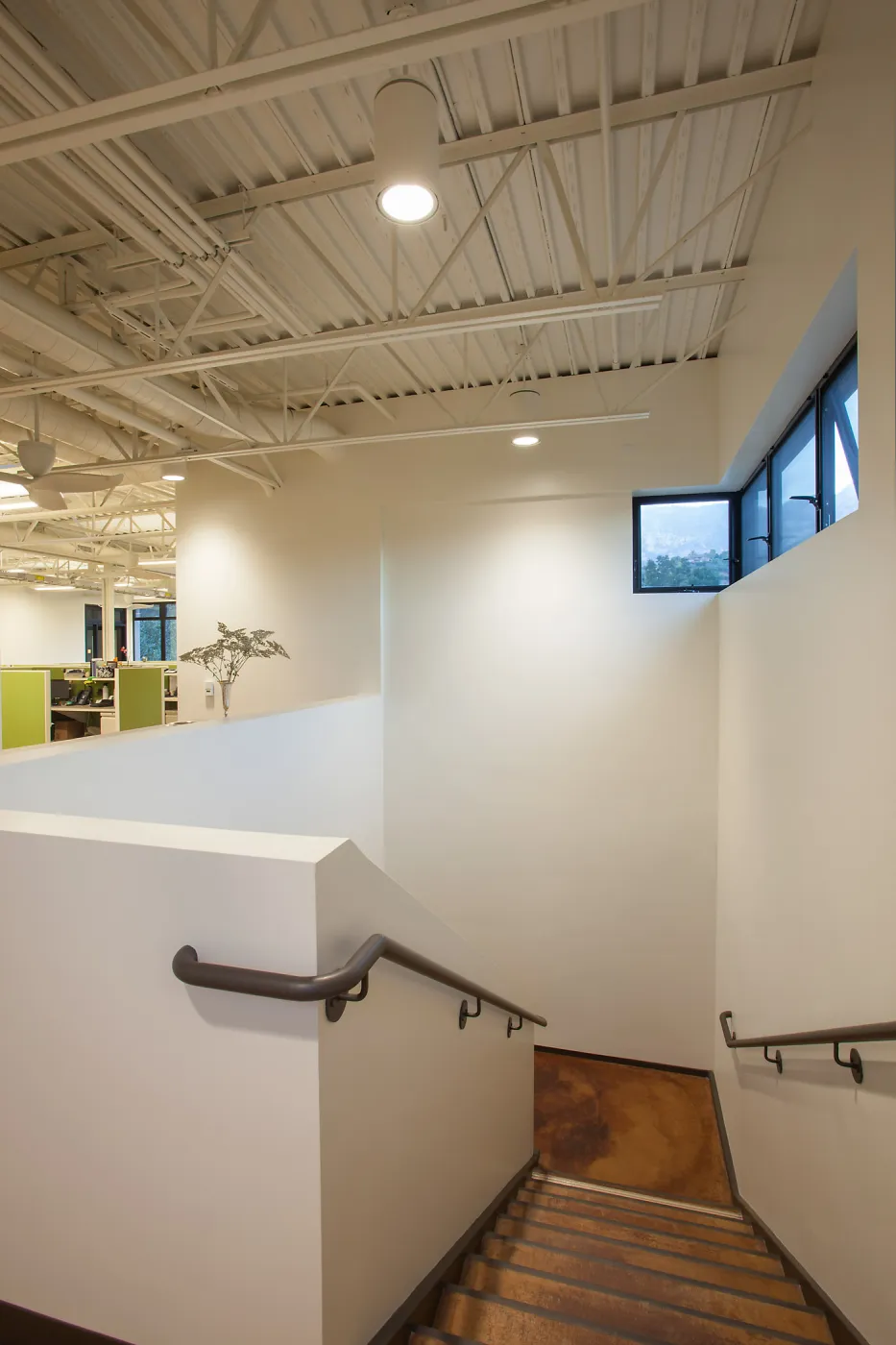 Pritzlaff Conservation Center interior, central stairwell, second floor