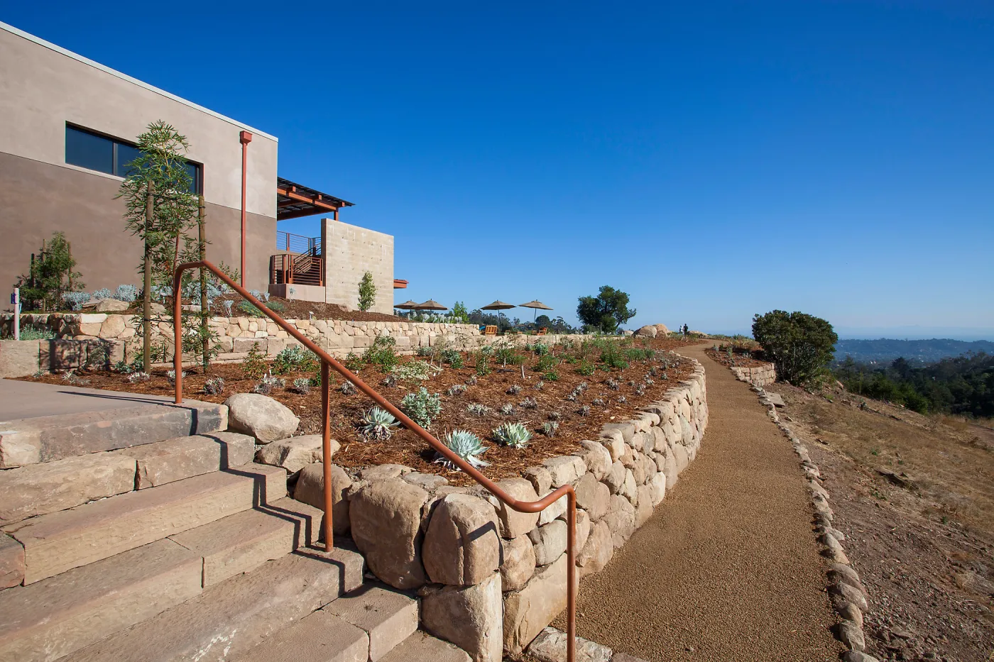 Pritzlaff Conservation Center exterior and west side landscaping