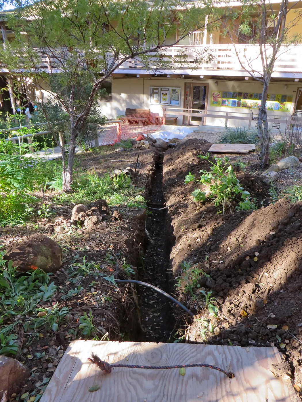 Sewer line installation in Arroyo