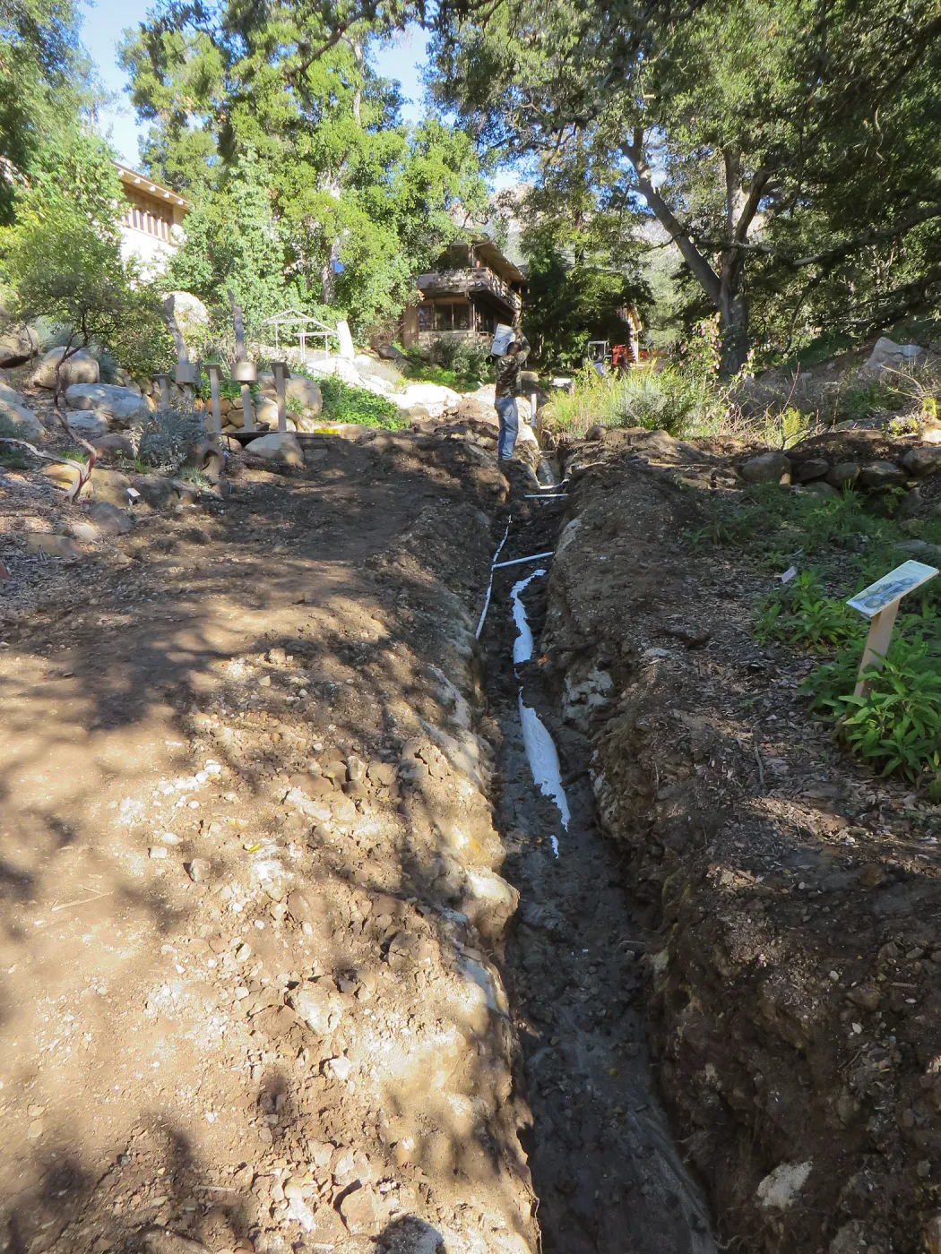 Sewer line installation in Arroyo