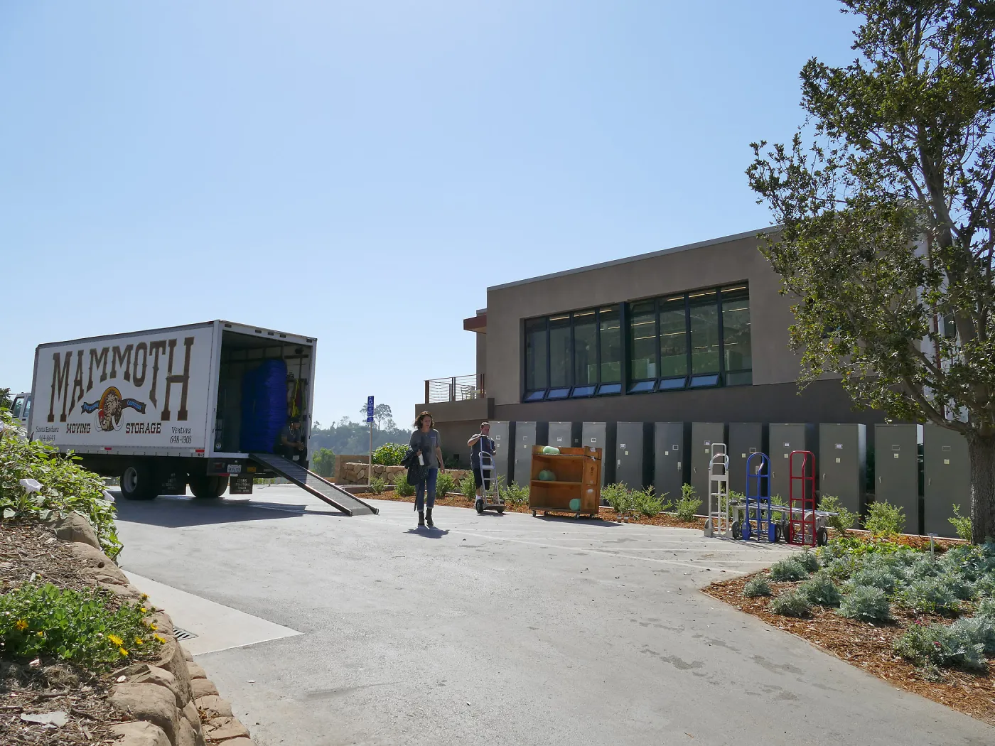 2016 Herbarium Collection Move, herbarium cabinets being delivered to Pritzlaff Conservation Center