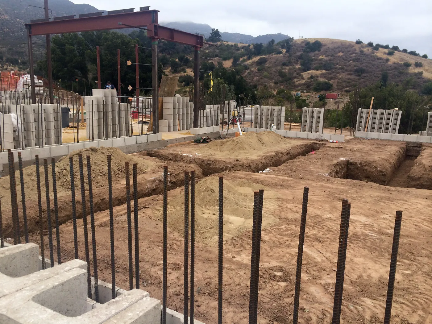 Footings at the Pritzlaff Conservation Center