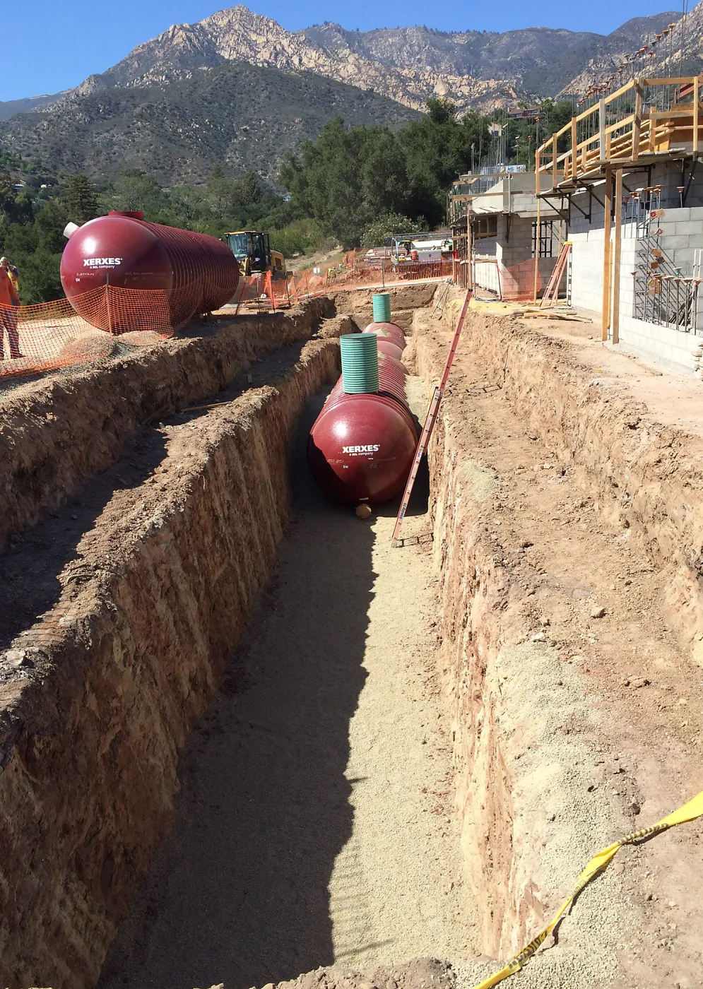 Pritzlaff Conservation Center construction, Storm water detention tank installation