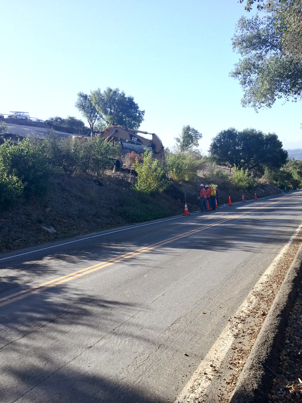 Pritzlaff Conservation Center construction, Installation of sewer line, west slope