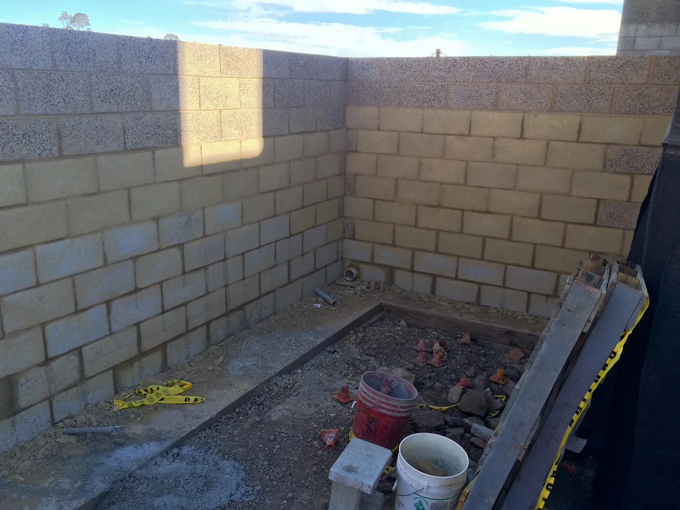 Pritzlaff Conservation Center construction, Planter on northeast corner