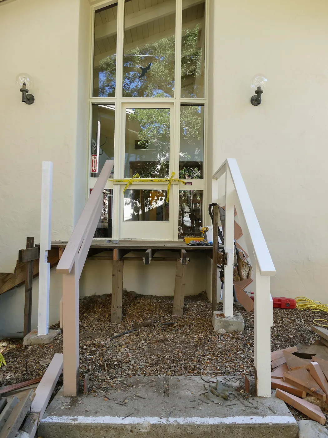 Old Herbarium, now Education Center, entry steps repair