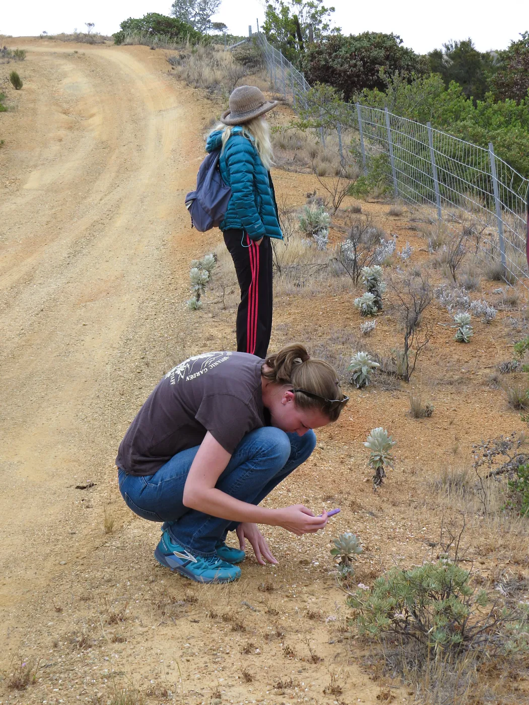 Santa Cruz Island Trip, (from back to front) Diana Blanchard and Kate Davis