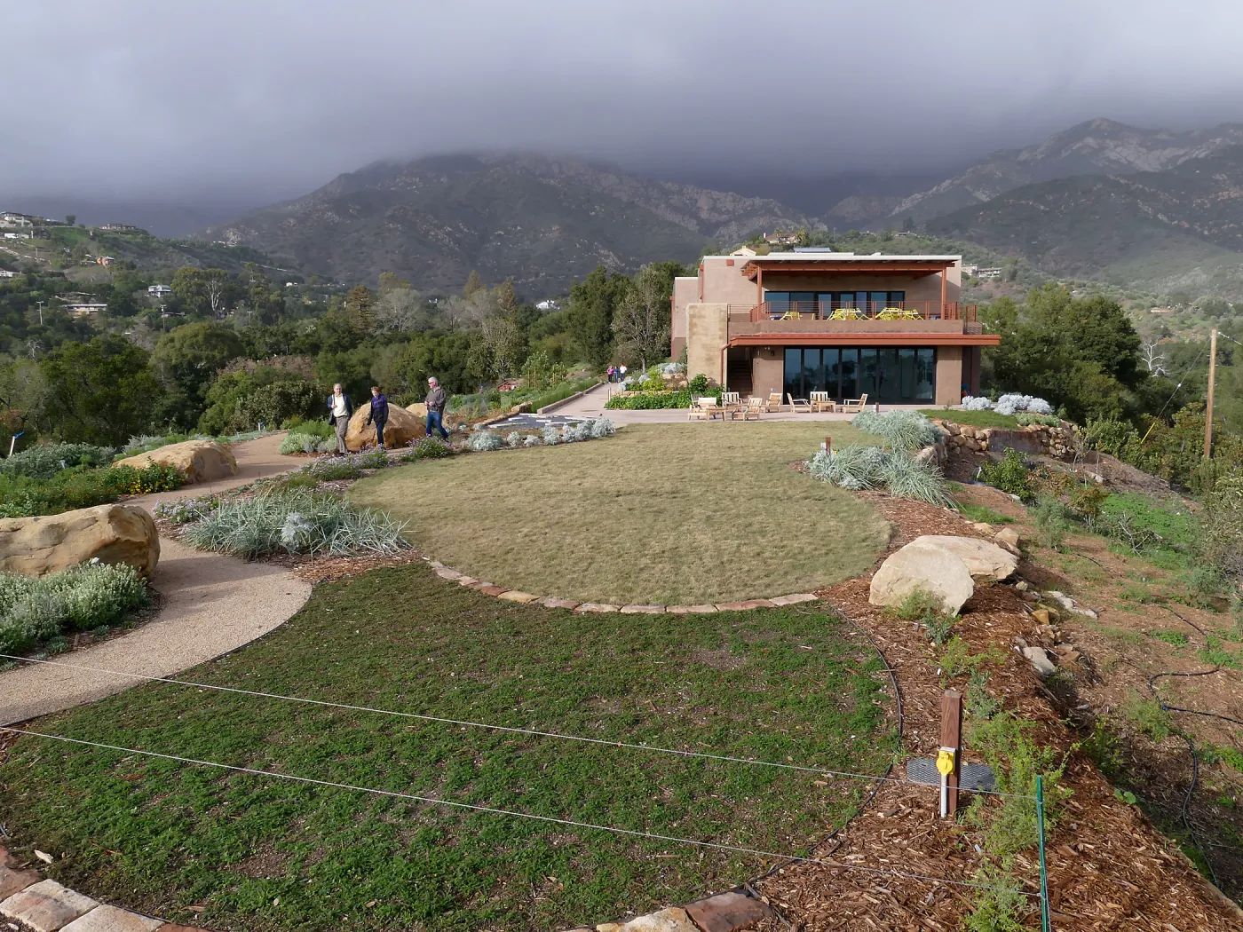 Island View Garden, view looking northeast from boulder near south steps