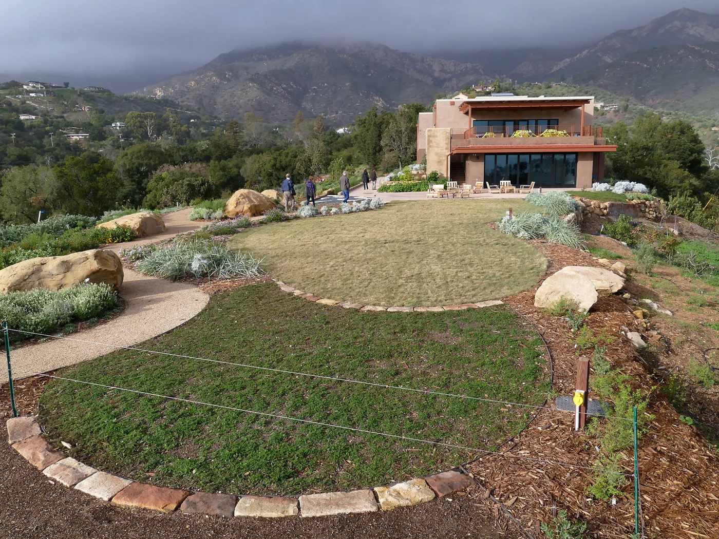 Island View Garden, view looking northeast from boulder near south steps