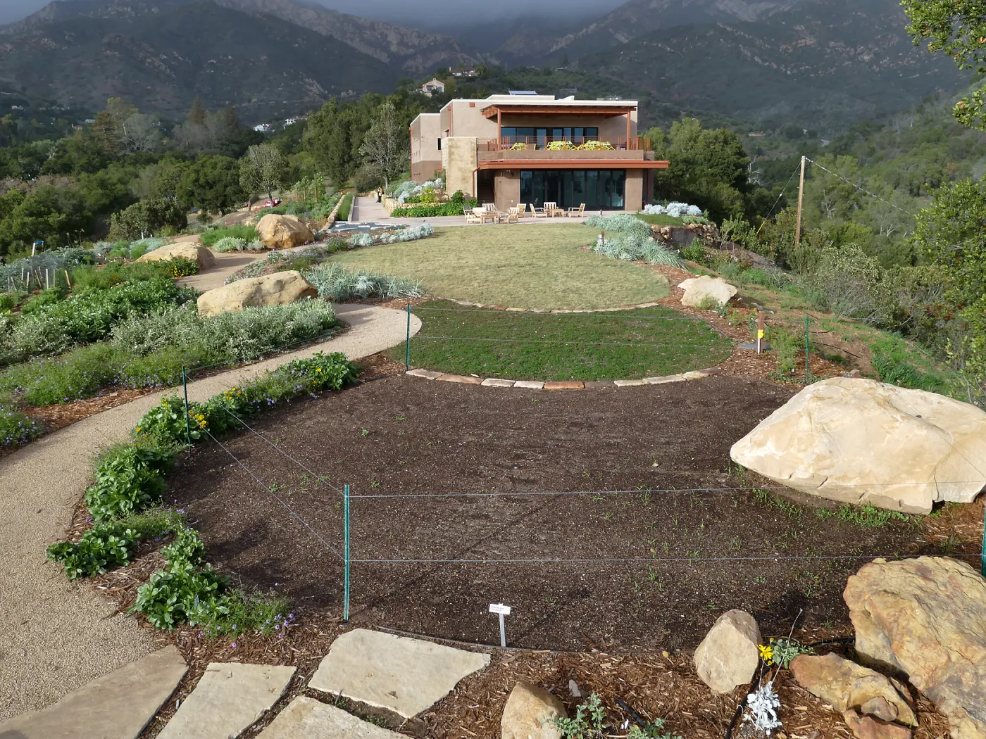 Island View Garden, view looking northeast from south steps
