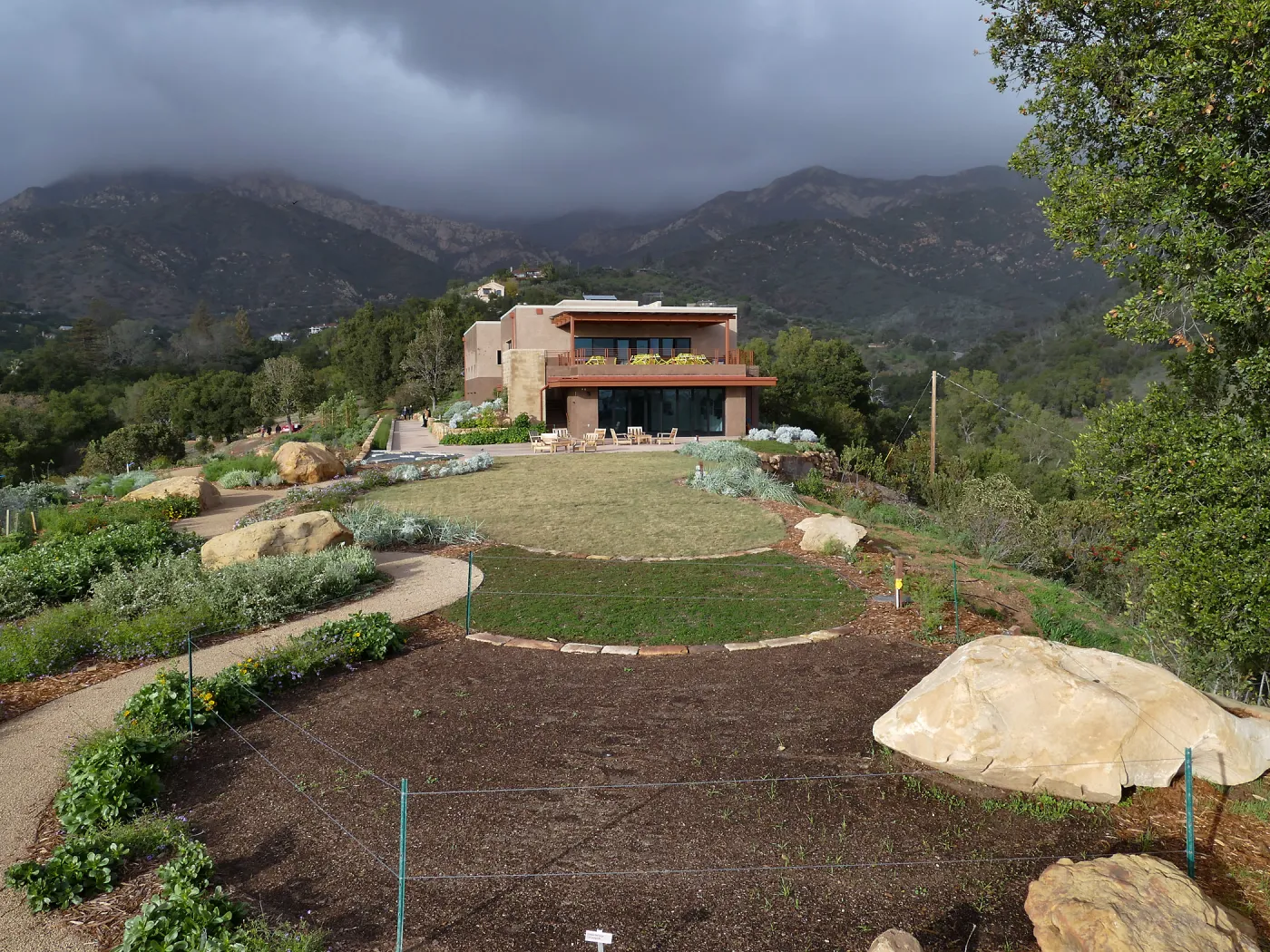 Island View Garden, view looking northeast from south steps