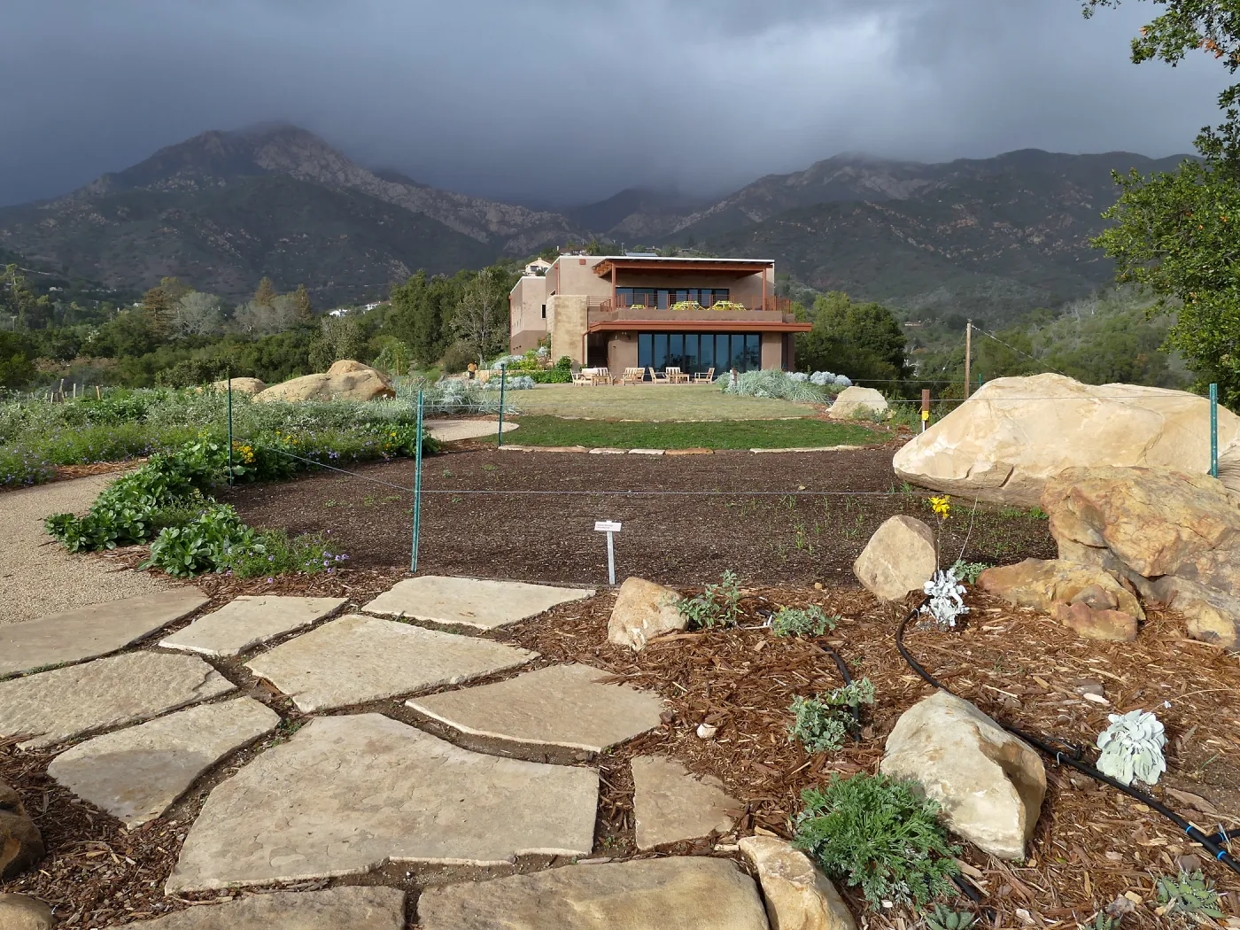 Island View Garden, view looking northeast from south steps