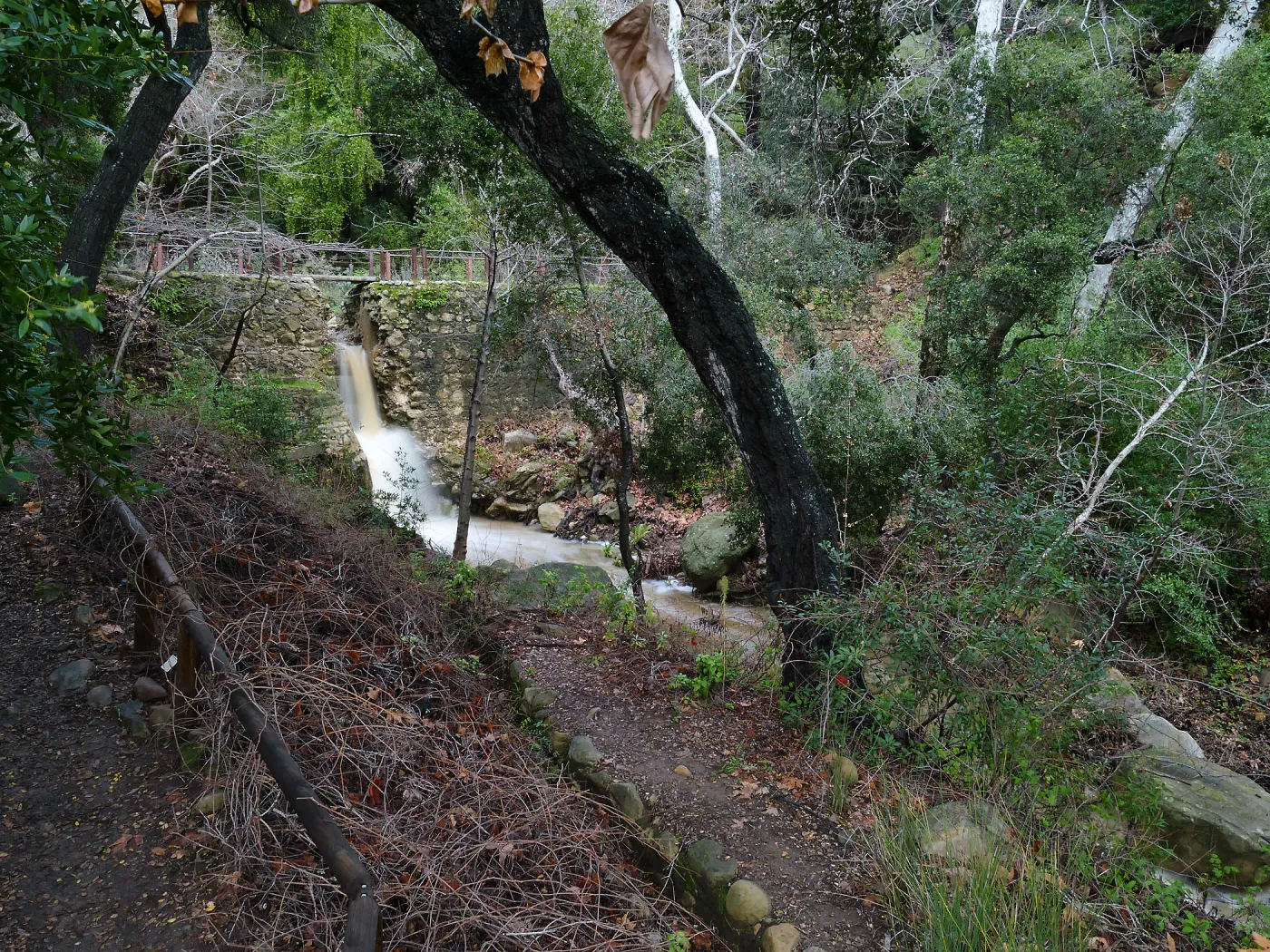 Mission Dam waterfall