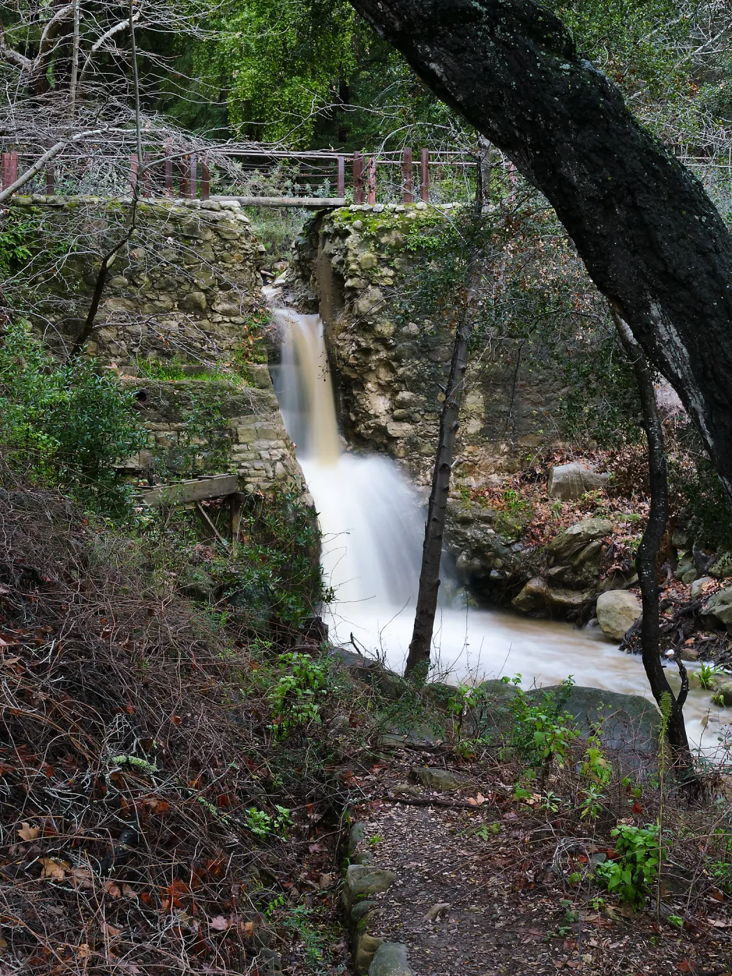 Mission Dam waterfall