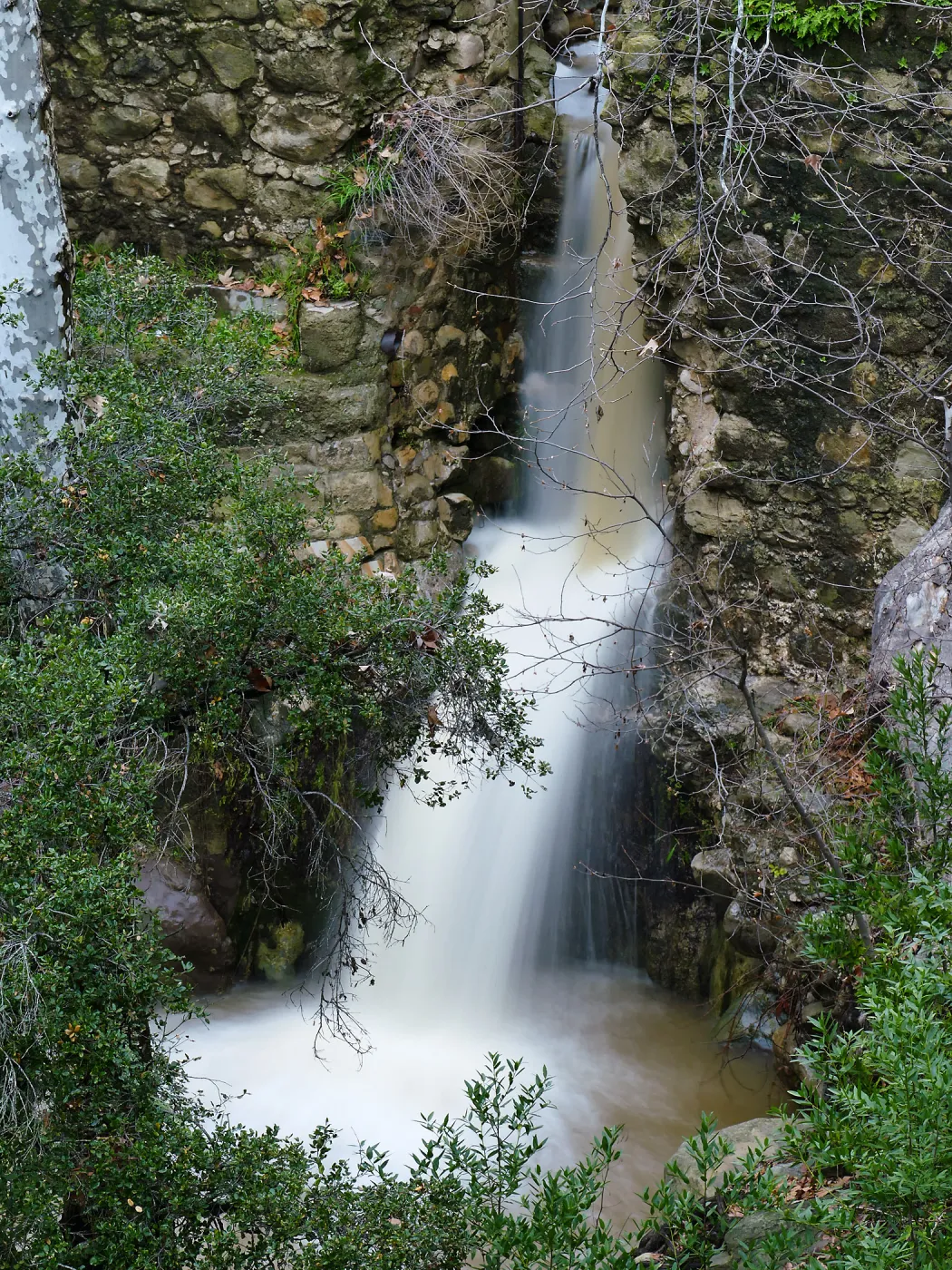 Mission Dam waterfall