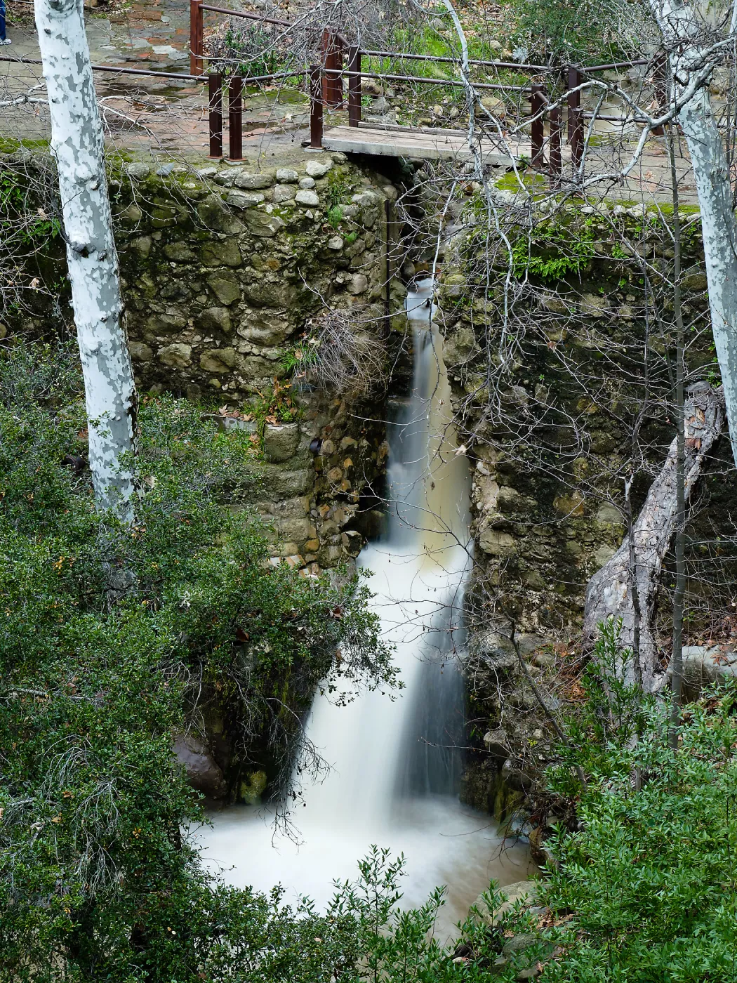 Mission Dam waterfall