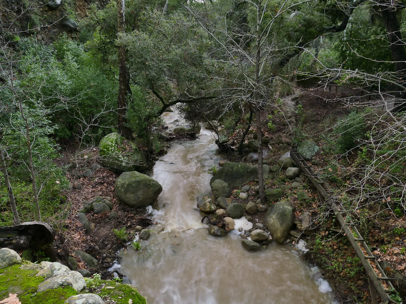 Mission Creek below Mission Dam
