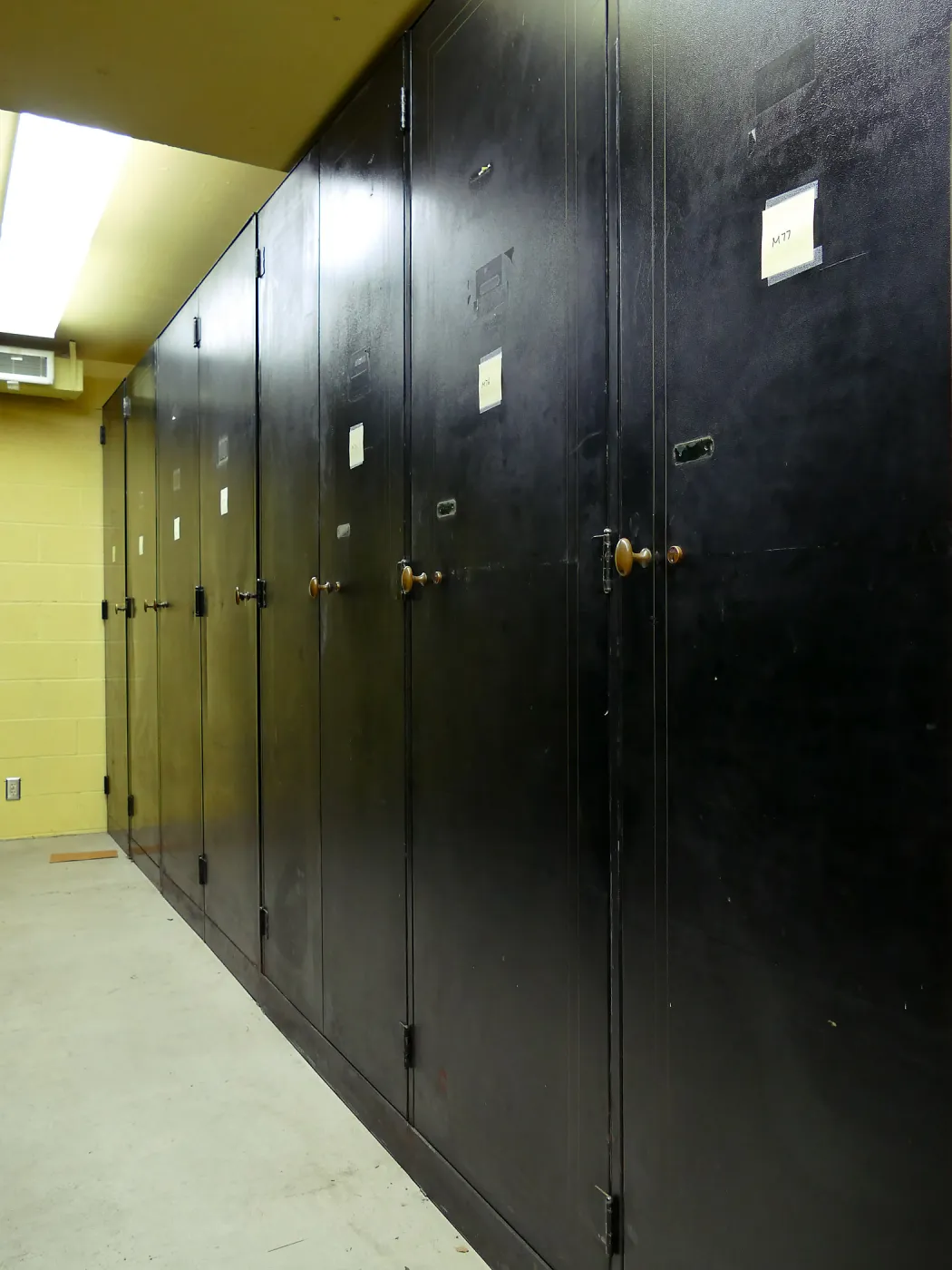 Old herbarium cabinets after collection was moved to the Pritzlaff Conservation Center