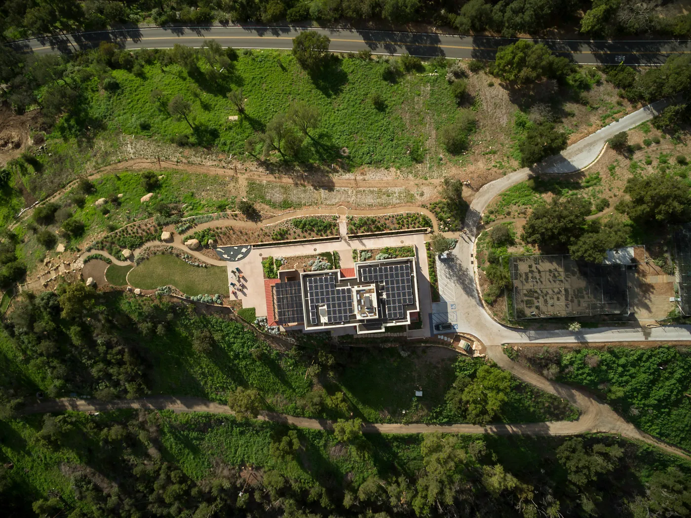 Pritzlaff Conservation Center and Island View Garden aerial view
