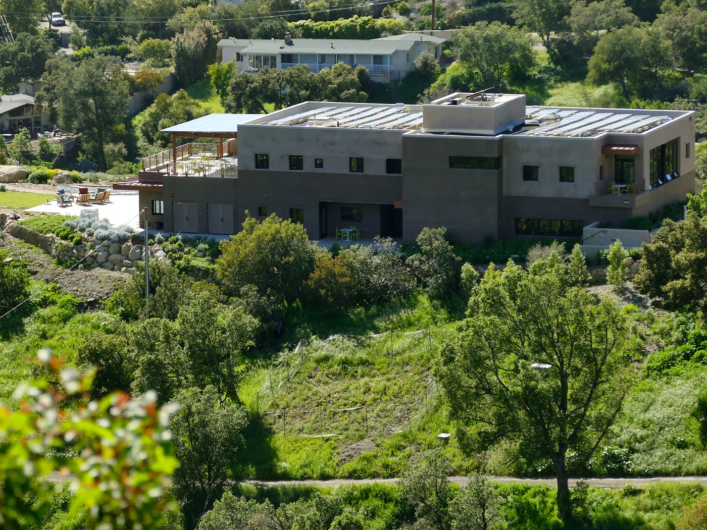 Pritzlaff Conservation Center viewed from RAWS station on Cavalli Ridge