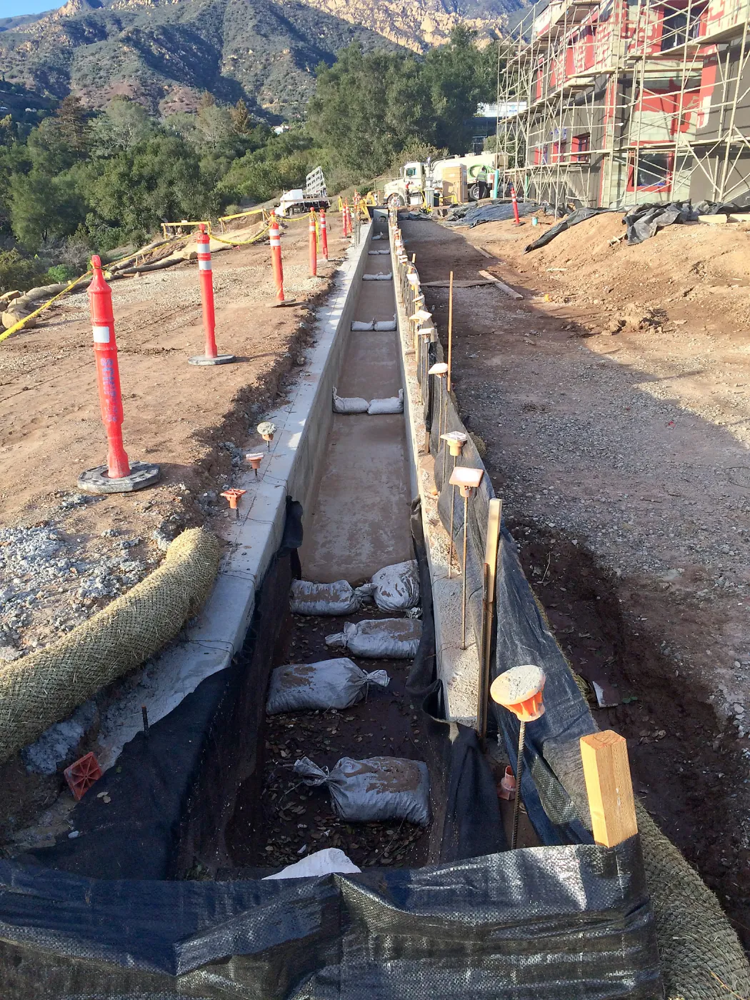 Construction of Prtizlaff Conservation Center, rill