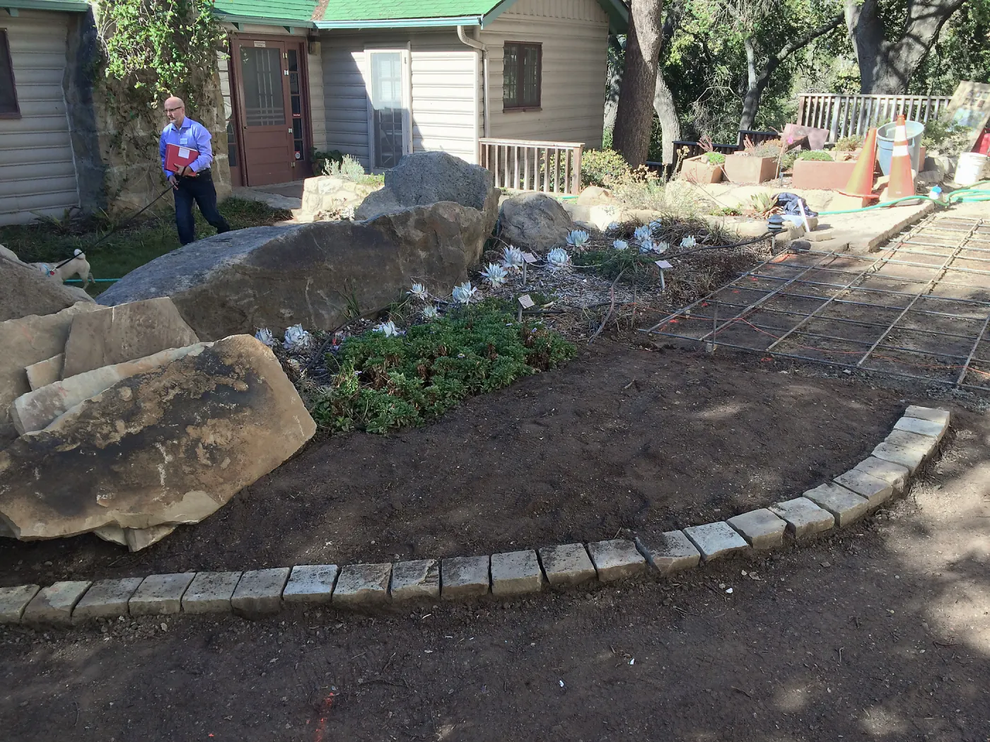 Flagstone area, Water Wise Home Garden