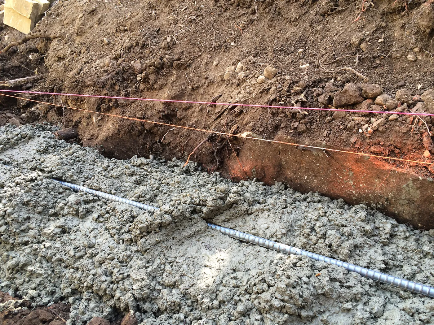 Preparing new path to Cottage and Water Wise Home Garden