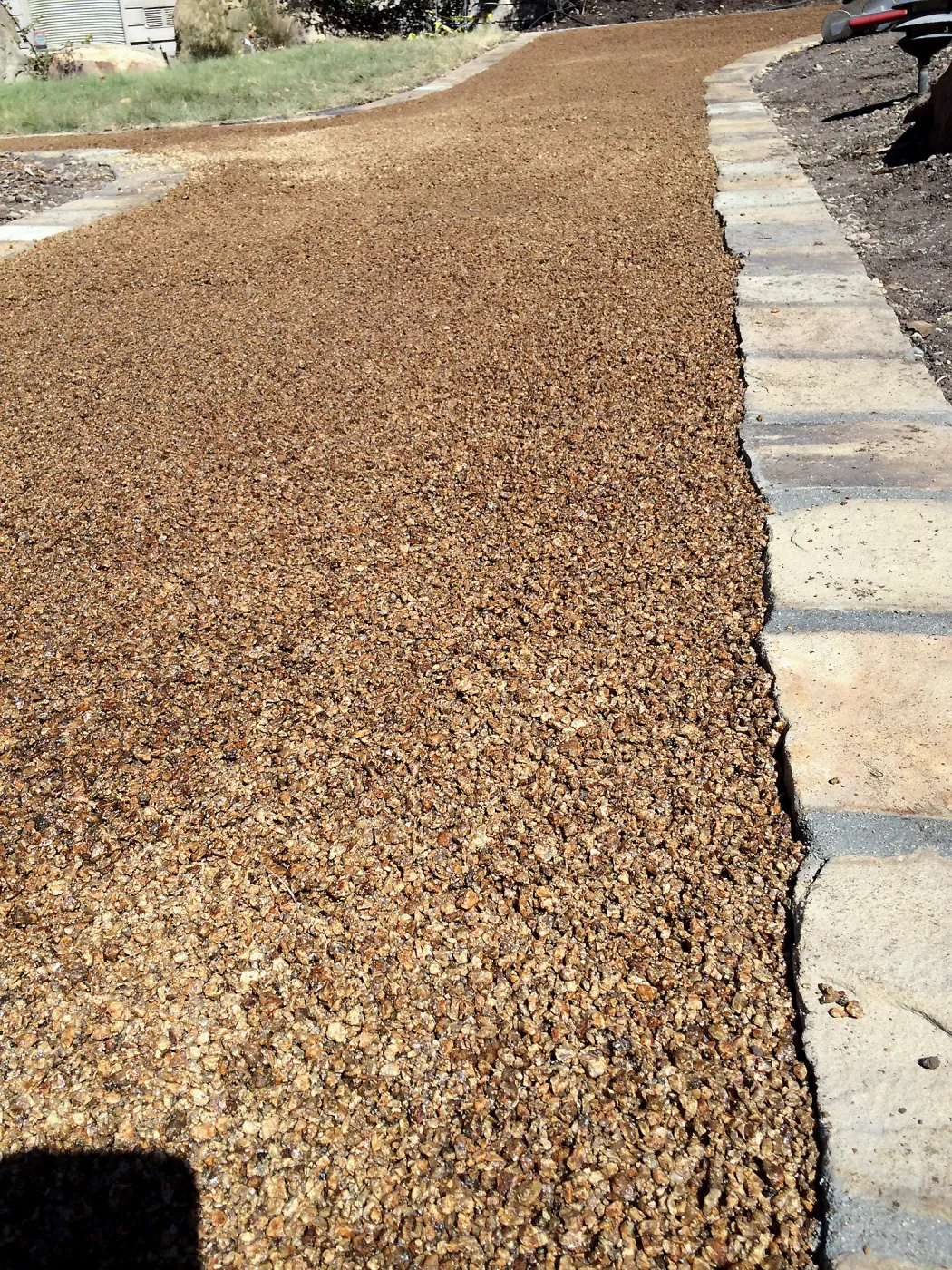 New Eco-Pave path around Cottage and Water Wise Home Garden