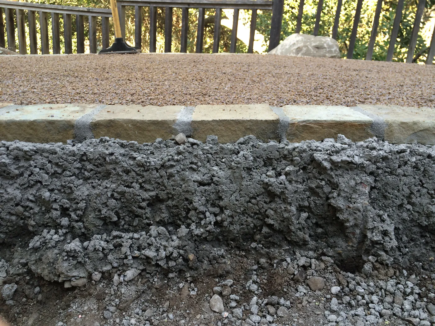 New Eco-Pave path around Cottage and Water Wise Home Garden