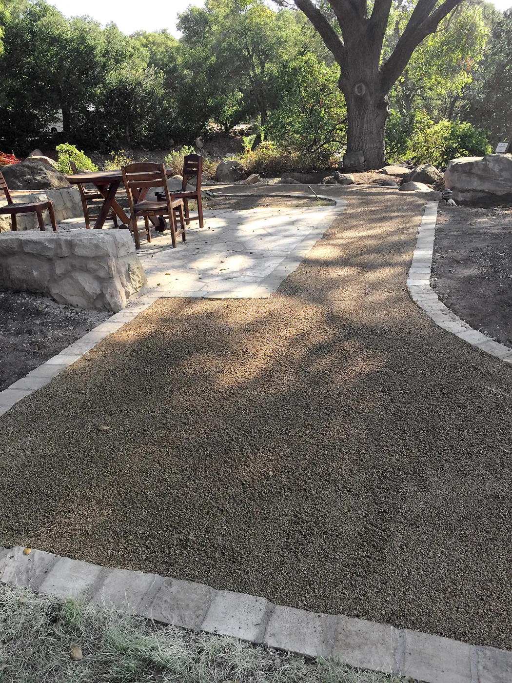 New Eco-Pave path around Cottage and Water Wise Home Garden