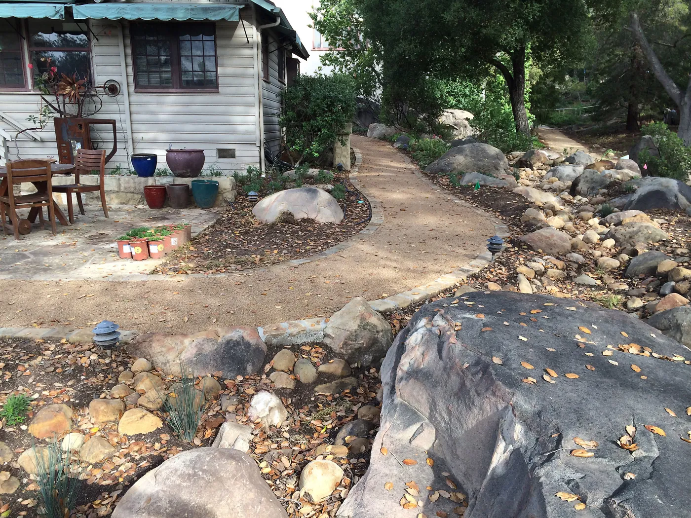 First plantings at Water Wise Home Garden