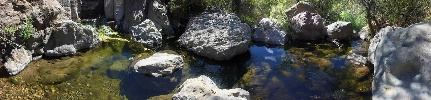 Santa Cruz Island Trip, Pool below La Cascada