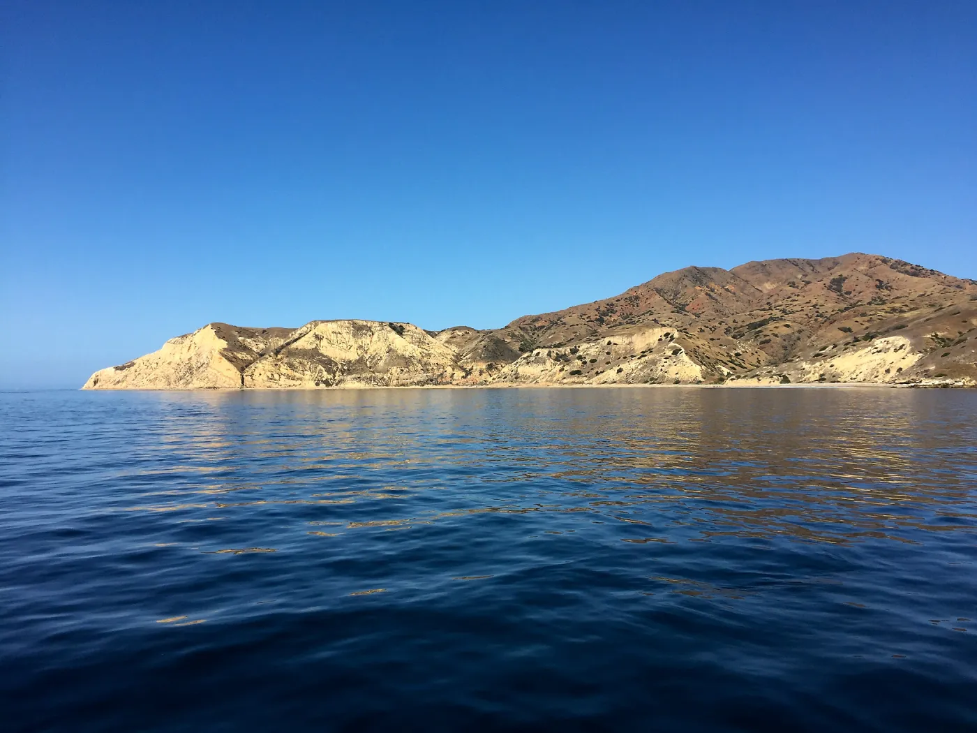 Santa Rosa Island Trip, Santa Cruz Island from boat