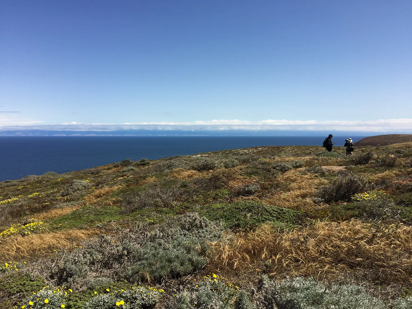 Santa Rosa Island Trip, Looking out towards mainland, hiking to Carrington Point