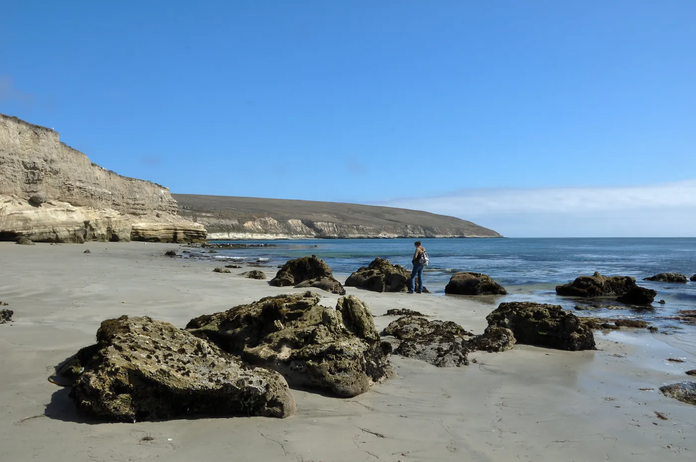 Santa Rosa Island Trip, Kate Davis on beach