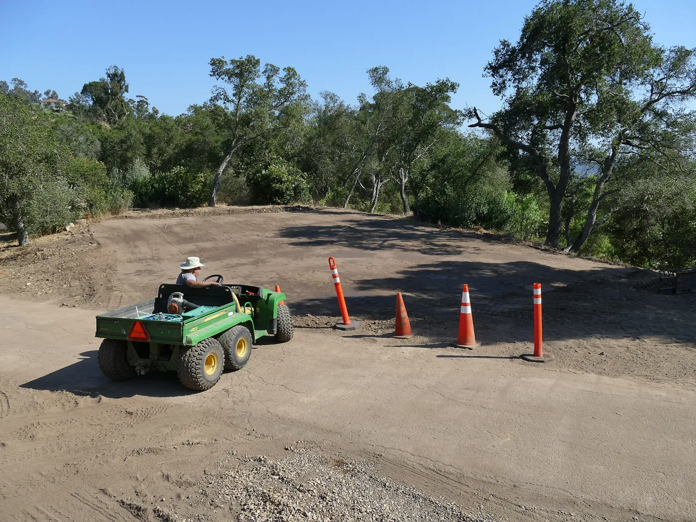 Site of new horticulture barn after grading