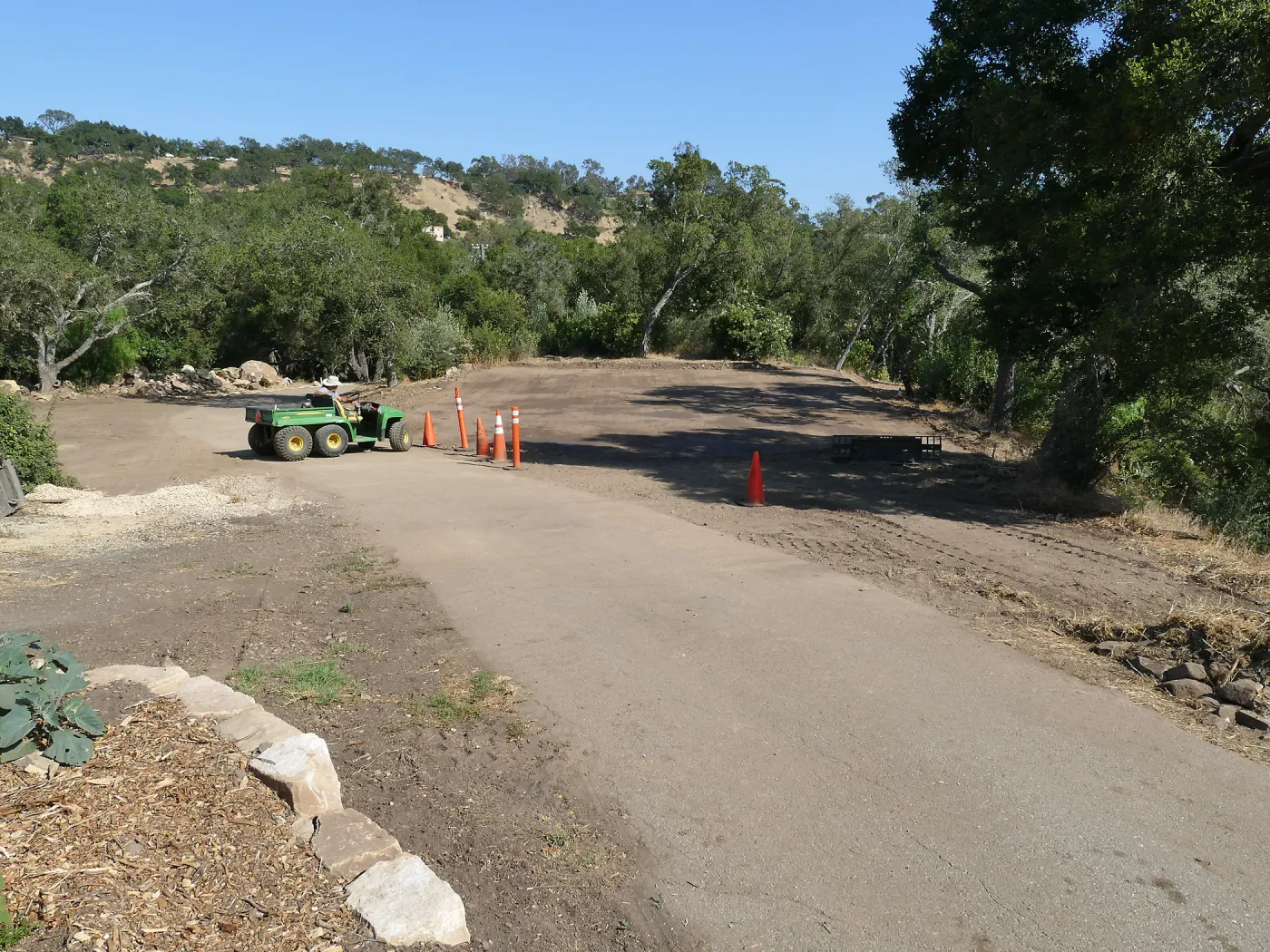 Site of new horticulture barn after grading