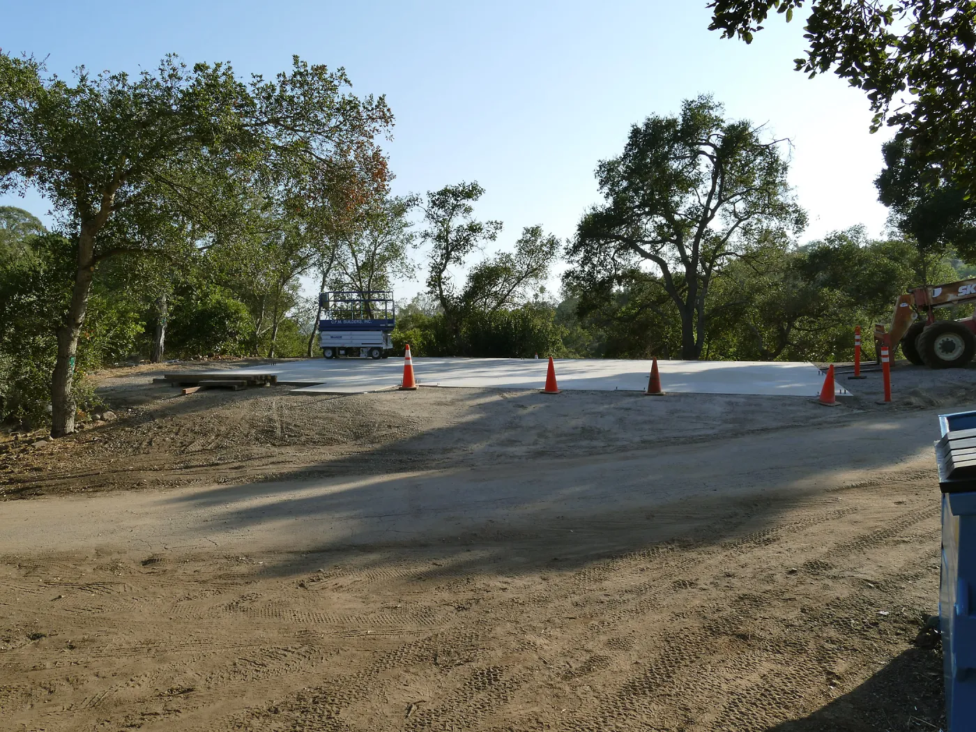 Concrete pad for new horticulture barn
