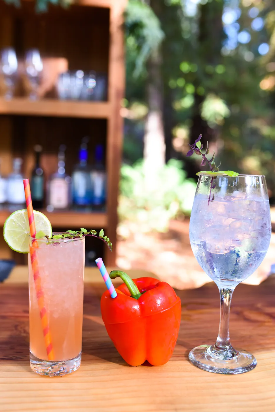 Garden to Table Dinner in the Redwoods 2017, event special drinks