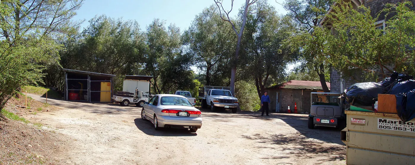 Area at north side of Gane House