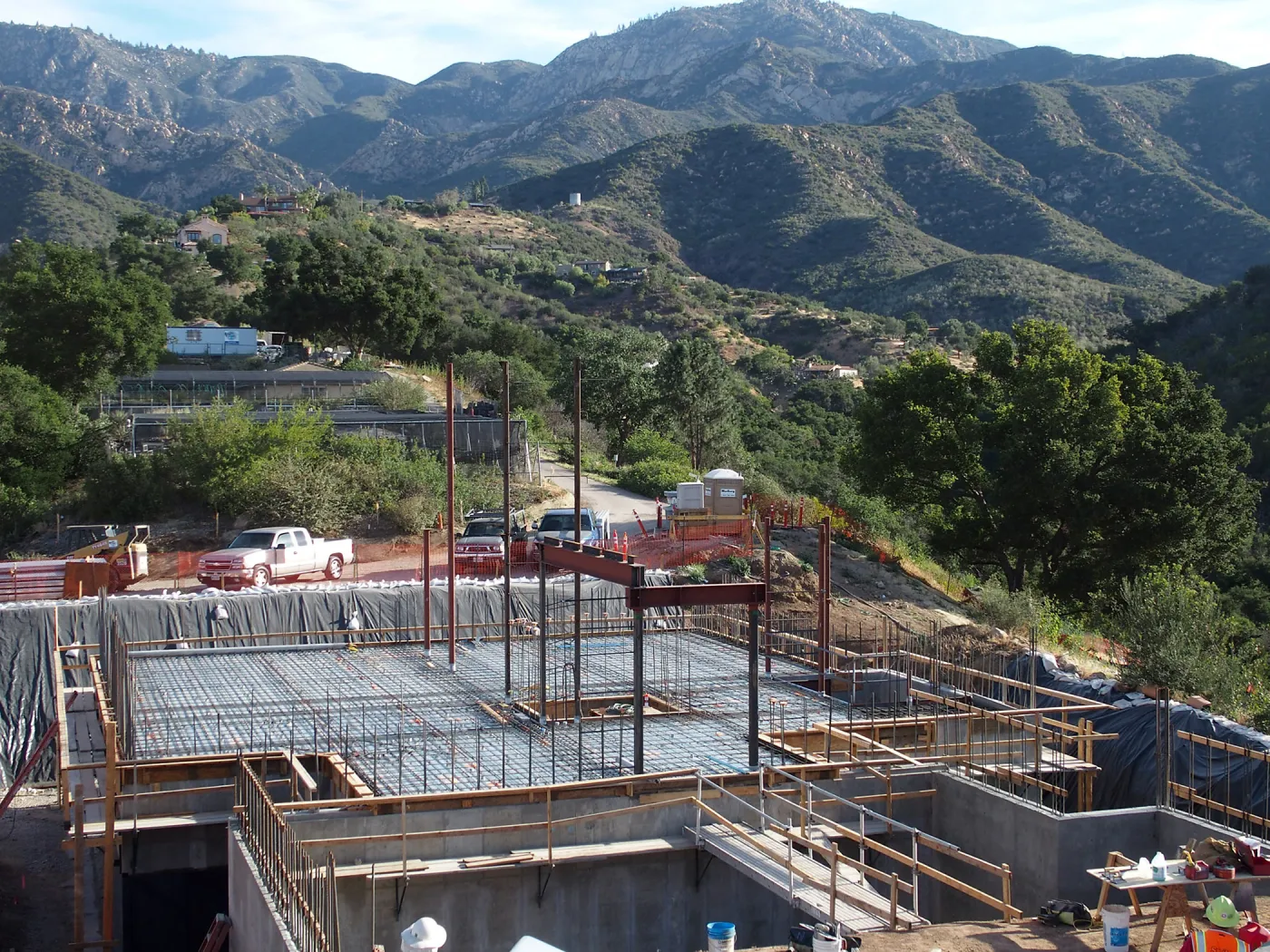 Pritzlaff Conservation Center Construction, first floor rebar