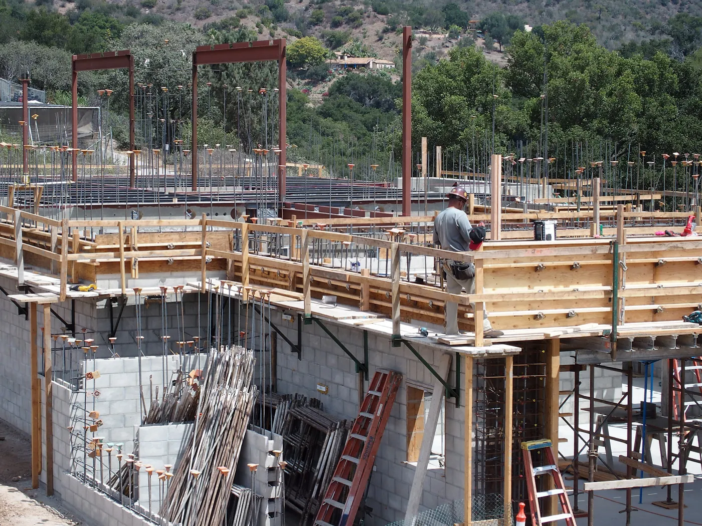 Pritzlaff Conservation Center Construction, Exterior looking northeast